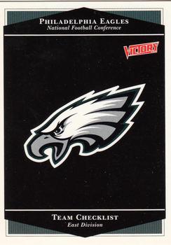 1999 Upper Deck Victory #198 Philadelphia Eagles Checklist Front