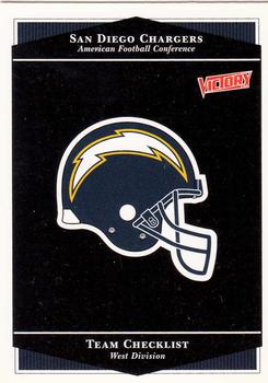 1999 Upper Deck Victory #225 San Diego Chargers Checklist Front