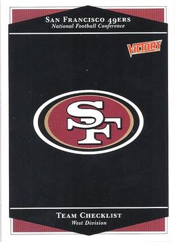 1999 Upper Deck Victory #234 San Francisco 49ers Checklist Front