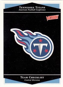 1999 Upper Deck Victory #263 Tennessee Titans Checklist Front
