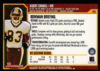 2000 Bowman #100 Albert Connell Back