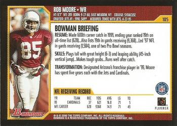 2000 Bowman #105 Rob Moore Back
