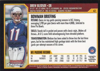 2000 Bowman Chrome #42 Drew Bledsoe Back