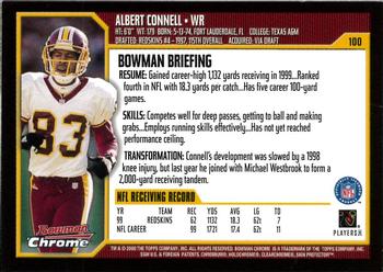 2000 Bowman Chrome #100 Albert Connell Back
