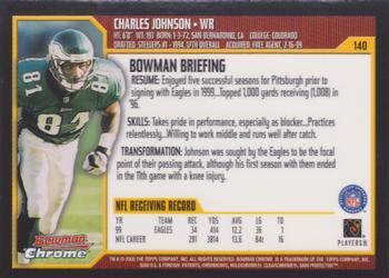2000 Bowman Chrome #140 Charles Johnson Back