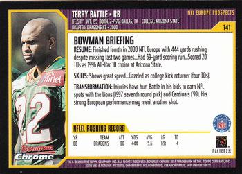 2000 Bowman Chrome #141 Terry Battle Back