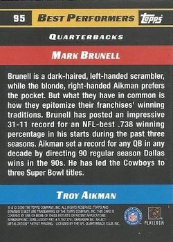 2000 Bowman's Best #95 Mark Brunell / Troy Aikman Back