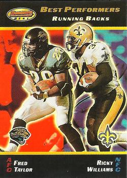 2000 Bowman's Best #99 Fred Taylor / Ricky Williams Front