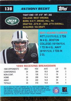 2000 Bowman's Best #130 Anthony Becht Back
