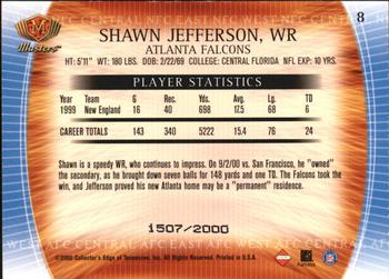 2000 Collector's Edge Masters #8 Shawn Jefferson Back