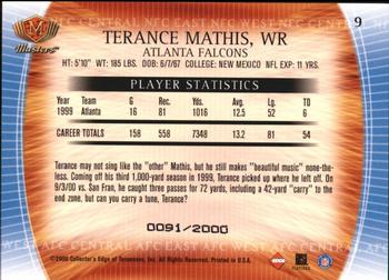 2000 Collector's Edge Masters #9 Terance Mathis Back