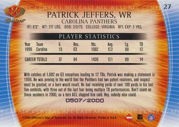 2000 Collector's Edge Masters #27 Patrick Jeffers Back