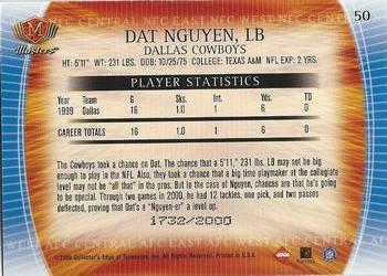 2000 Collector's Edge Masters #50 Dat Nguyen Back