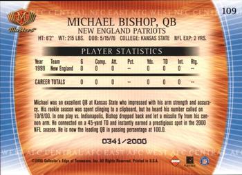 2000 Collector's Edge Masters #109 Michael Bishop Back