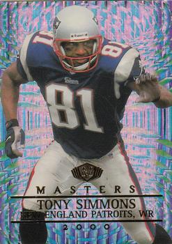 2000 Collector's Edge Masters #115 Tony Simmons Front