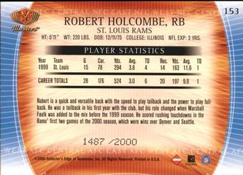 2000 Collector's Edge Masters #153 Robert Holcombe Back