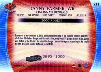 2000 Collector's Edge Masters #211 Danny Farmer Back