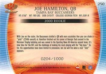 2000 Collector's Edge Masters #250 Joe Hamilton Back