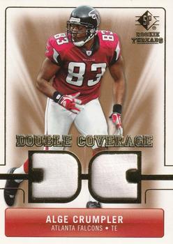 2007 SP Rookie Threads - Double Coverage #DC-AC Alge Crumpler Front