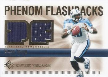 2007 SP Rookie Threads - Phenom Flashbacks Jerseys #PHF-VY Vince Young Front