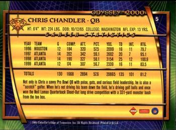 2000 Collector's Edge Odyssey #5 Chris Chandler Back