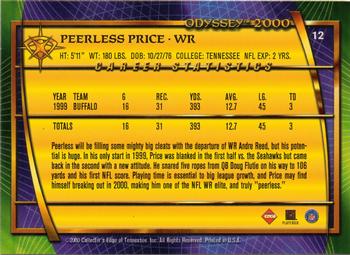 2000 Collector's Edge Odyssey #12 Peerless Price Back