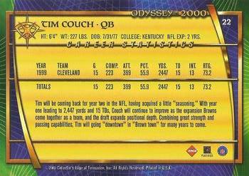 2000 Collector's Edge Odyssey #22 Tim Couch Back