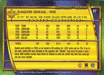 2000 Collector's Edge Odyssey #27 Raghib Ismail Back