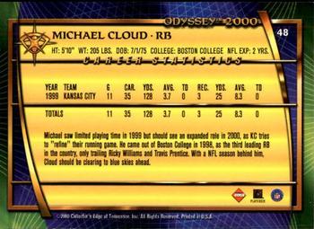 2000 Collector's Edge Odyssey #48 Michael Cloud Back