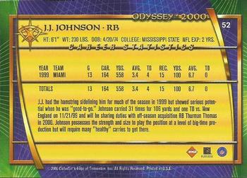 2000 Collector's Edge Odyssey #52 J.J. Johnson Back