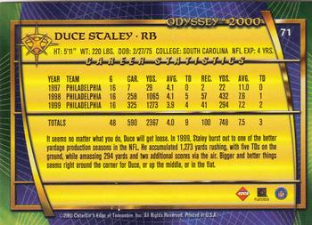 2000 Collector's Edge Odyssey #71 Duce Staley Back