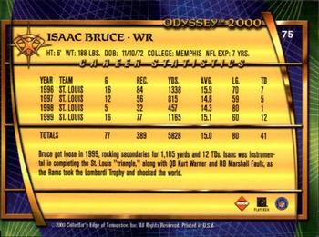 2000 Collector's Edge Odyssey #75 Isaac Bruce Back