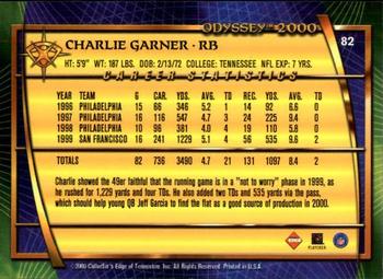 2000 Collector's Edge Odyssey #82 Charlie Garner Back