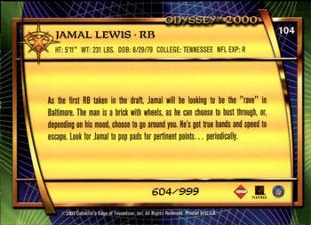 2000 Collector's Edge Odyssey #104 Jamal Lewis Back