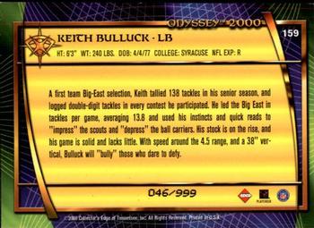 2000 Collector's Edge Odyssey #159 Keith Bulluck Back