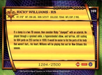 2000 Collector's Edge Odyssey #169 Ricky Williams Back