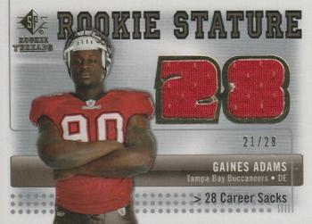 2007 SP Rookie Threads - Rookie STATure #RST-GA Gaines Adams Front