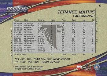 2000 Collector's Edge Supreme #8 Terance Mathis Back