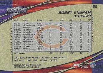 2000 Collector's Edge Supreme #22 Bobby Engram Back