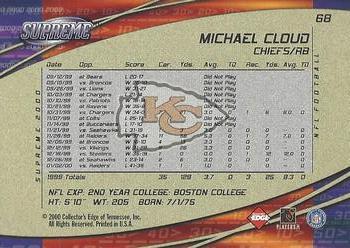 2000 Collector's Edge Supreme #68 Michael Cloud Back