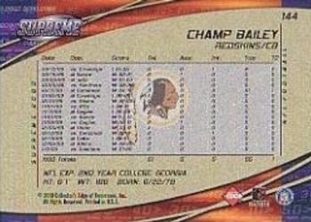 2000 Collector's Edge Supreme #144 Champ Bailey Back