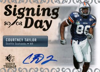 2007 SP Rookie Threads - Signing Day Autographs #SDA-CT Courtney Taylor Front