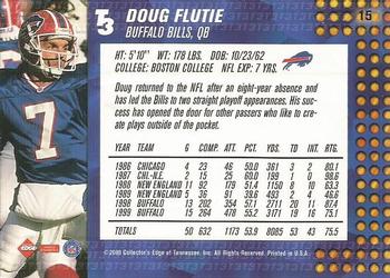 2000 Collector's Edge T3 #15 Doug Flutie Back