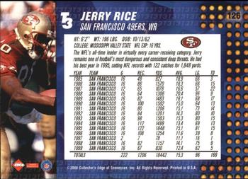 2000 Collector's Edge T3 #126 Jerry Rice Back
