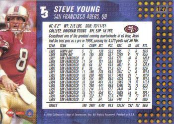 2000 Collector's Edge T3 #127 Steve Young Back