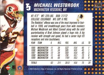 2000 Collector's Edge T3 #150 Michael Westbrook Back