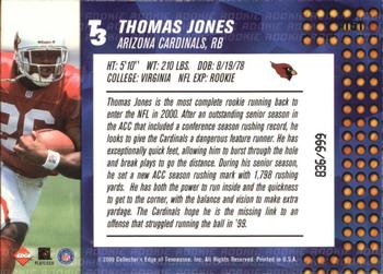 2000 Collector's Edge T3 #151 Thomas Jones Back