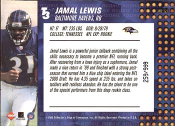 2000 Collector's Edge T3 #154 Jamal Lewis Back