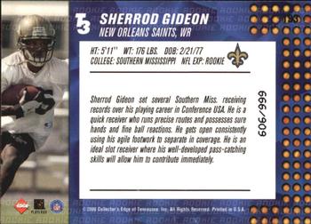2000 Collector's Edge T3 #193 Sherrod Gideon Back