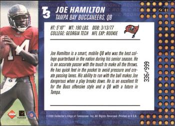 2000 Collector's Edge T3 #221 Joe Hamilton Back